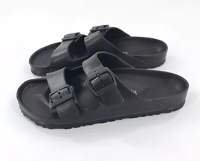 Mens Birkenstock Arizona EVA Foam Sandals Size UK 8 EU 42 Black Very Good Con • £29.99