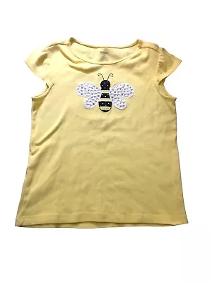$9.74 • Buy Gymboree Top Girls “Bee Chic” Yellow Bumble Bee Short Sleeve Shirt Top Size 9