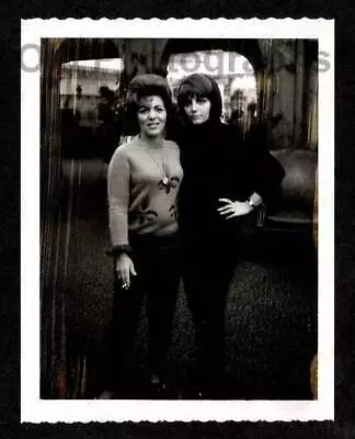 Poladoid 2 Ladies Girlfriends Bouffant Hotel Lobby? Old/vintage Photo- H804 • $8.50