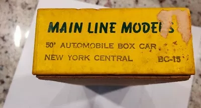 Main Line Models NEW YORK CENTRAL '50 Automobile Box Car Kit HO Scale BC-15 • $9.95