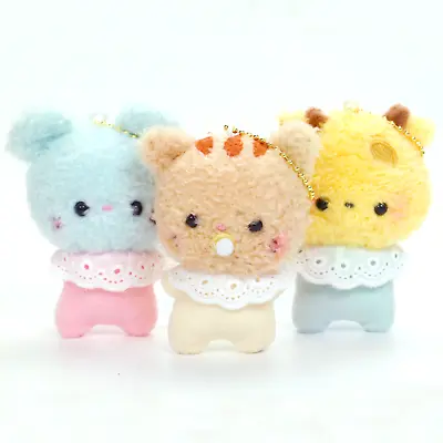 Japanese Kawaii Plush Keychain Cute Panda Bunny Bear Cat Figure 1 Random Toy • $7.99