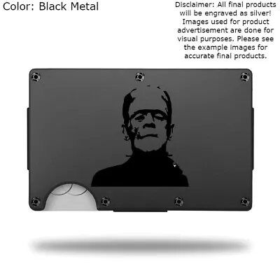 Custom FRANKENSTEIN Laser Engraved Wallet - Pick A Wallet Color • $22