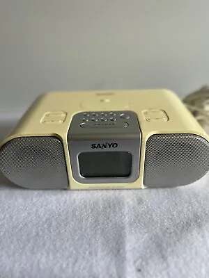 Sanyo Clock Radio Vintage Retro Am/fm Dual Alarm IPod Dock • $69.99