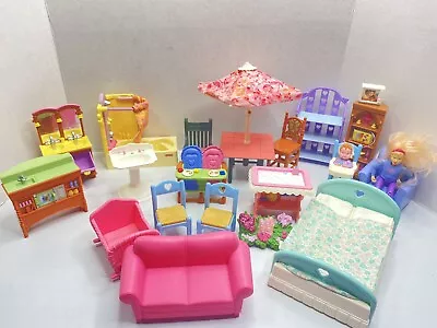 Fisher Price Loving Dollhouse Furniture People Mattel Too Great Collection • $39.99