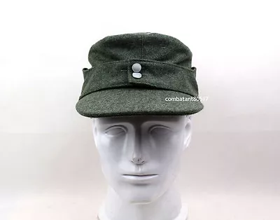 £15.59 • Buy WW2 German Wool Officer M43 WH EM Field Panzer Cap Hat Green 57 58 59 60cm