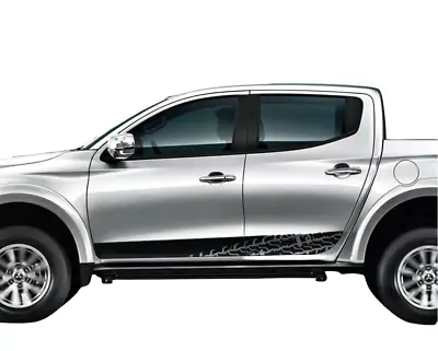 2 PCS Side Stripe Car Sticker For Mitsubishi L200 Triton 2012-2019 Vinyl Decals • $42.29