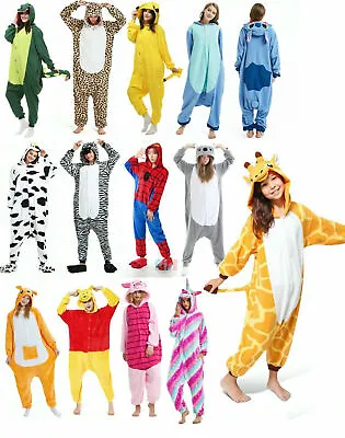 $29.95 • Buy Adult Kids Olaf Fluro Onesie Unicorn  Animal  Pajamas Unisex Costume Sleepwear