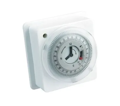 24 Hour Mechanical Timer Switch – Immersion Heater Timer Time Clock 1Gang Box • £19.99