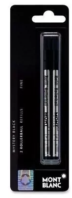 Mont Blanc Fine Point Black Rollerball Refills (2 Pack) For Use With Montblanc • $35.69