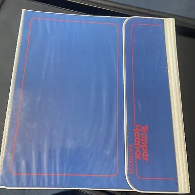 $18.80 • Buy Vintage 1980's Mead BLUE Trapper Keeper 3 Ring Binder & One BLUE Folder 33100