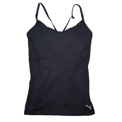 PUMA Mahanuala Top Women's Size XL Black Athletic Logo Tank Activewear • $13.59