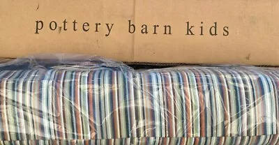 Pottery Barn Kids Chatham 6ft Market Bean Umbrella Multi Colored Striped • $129.95