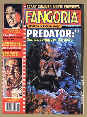 Fangoria 65 (VFNM) Predator Hellraiser Lost Boys Evil Dead II HORROR 1987 X109 • $19.99