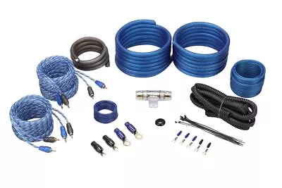 Rockville RWK42 4 Gauge 4 Chan Car Amp Wiring Installation Wire Kit (2) RCA's • $42.95