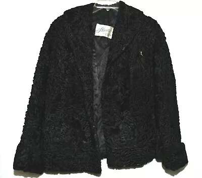 Vintage Flora Persian Lamb Fur Jacket Size M-L Distressed For Crafts Or Repair • $39.99