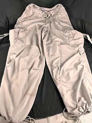 Vintage UFO Parachute Pants. Gray/Khaki Color. Size Medium • $85.99