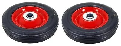 2pc 6  Replacement Solid Rubber Tire & Steel Wheel For Dolly Hand Truck Cart • $26.95