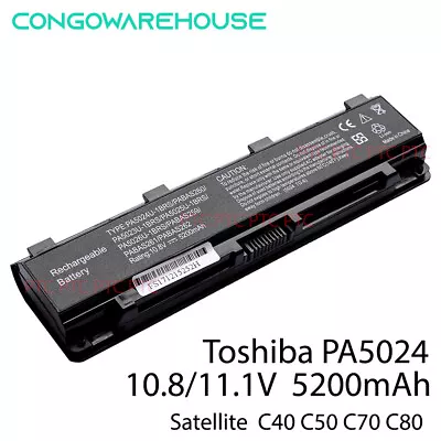 Laptop Battery For Toshiba Satellite C850 PABAS260 PA5024U-1BRS PA5025U-1BRS • $39.76