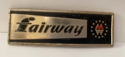 Vintage FAIRWAY Stove Oven Emblem Nameplate Decal Logo Badge Original • $32