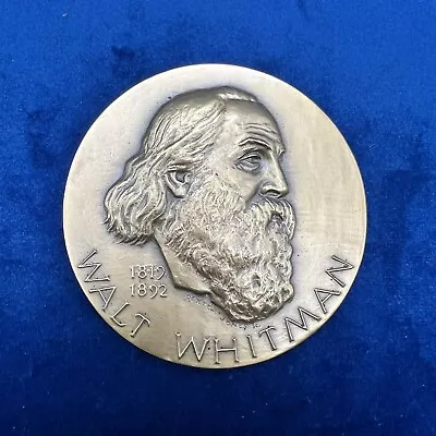 Walt Whitman Hall Of Fame Great American Bronze Medal By Medallic Art Co. • $34