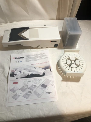 $11 • Buy NO BOX Mueller Austria V-Pro White 5 Blade Adjustable Mandoline Food Slicer 