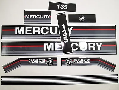 For MERCURY 135 Two Stroke Outboard Vinyl Decal Set From BOAT-MOTO / Sticker Kit • $46