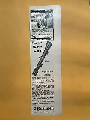 1968 Bushnell Rifle Scope Vintage Print Ad  Shooting  Firearms  Orig  68-1 • $4.99