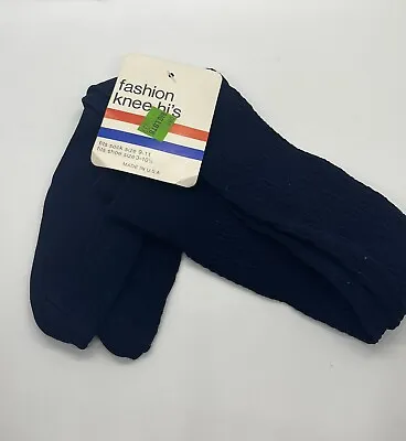 Vtg New Old Stock NWT Fashion Knee Hi’s Women’s Socks • $12.99