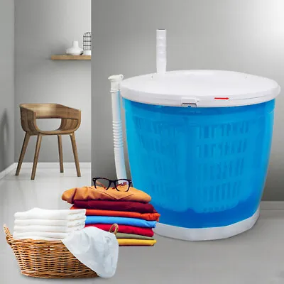 Portable Hand Powered Machine Mini Manual Washer W/ Spin Dryer Combo • $48.45