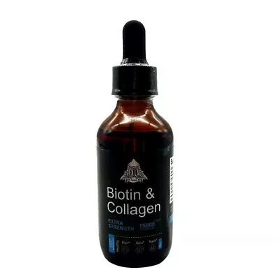 Organic Liquid Biotin 10000mcg And Collagen Per Serving For Hair Growth  • $14.99