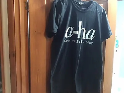 A-ha Cast In Steel Tour T Shirt Size Medium  • £20