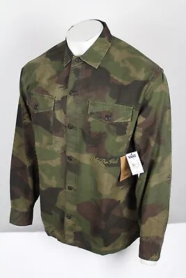 VANS Men's Jacket Brushed Camo Shacket Shirt Size Large Multi Color • $45.89