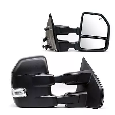 Pair Tow Mirrors For 2004-2014 Ford F150 Power Heated Signal Puddle Light LH RH • $219.39