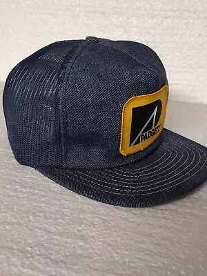 Vintage  Snapback Denim Trucker Hat Padgett Nos Louisville USA Farmer  • $65