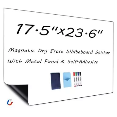 Magnetic Whiteboard Contact Paper - Self-Adhesive Dry Erase Board Sticker For... • $34.55