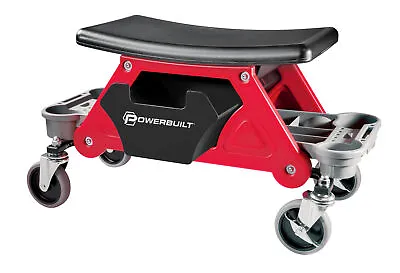 Powerbuilt Heavy Duty Rolling Work Seat With Storage Trays - 240036 • $95.99