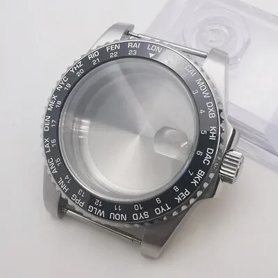 40mm Black Green White Sapphire Glass Watch Case Fit Nh35 Miyota8215 ETA2824 • $39.99