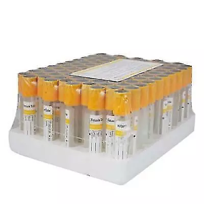 100 FDA Approved Yellow Blood Tubes For Medical Lab Sterile Activator • $28.07