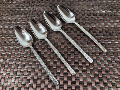 £12.50 • Buy 4x Viners Of Sheffield Stainless Steel Studio Bark Grapefruit Spoon
