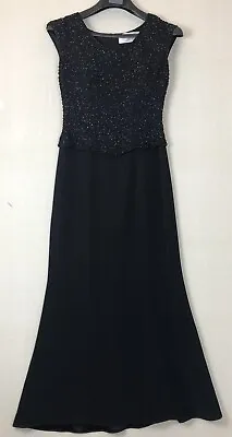Montage Collection Mon Cheri Formal Dress Beaded Lined Long Straight Skirt 8 • $59.94