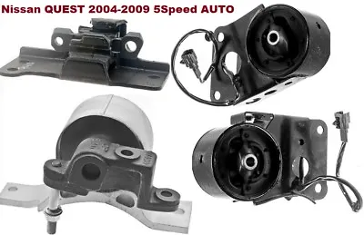 9M1315 4pc Motor Mounts Fit 5 SPEED Auto Nissan Quest 2004 - 2009 Engine N Trans • $179.88
