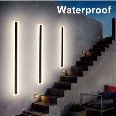 £18.78 • Buy 114cm LED Wall Lights Modern Long Strip Linear Light Bedroom Fixture Garden Lamp