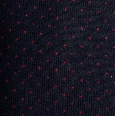 Blue Red Polka Dot A & D Wool Tie Italy • $19.99