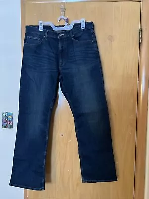 Wrangler Premium Quality Relaxed Boot Flex Stretch Denim Blue Jeans  Size 34/30 • $19.88