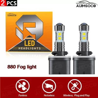 For Chevy Monte Carlo 2000-2005 LED Fog/Driving 2 Bulb 880 Fog Light White Combo • $18.99