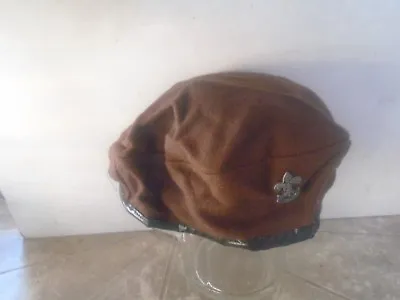 Unique Vintage Greek Boy Scout Original Hat Beret 70s Brown  Rare • $13.99