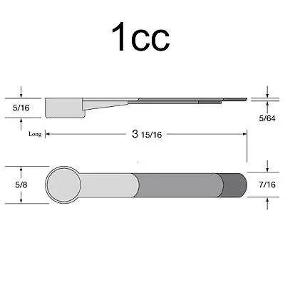 1cc Mini Plastic Scoop Mixing Measuring Spoons Tiny Small Apx 1/5 Teaspoon 1ml • $6.99