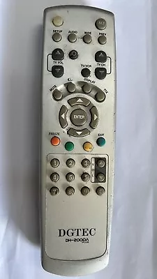 Dgtec Dh-2000a  Plus Hd-stb Set Top Box Remote Control (without Battery Cover) • $17.99