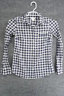 J Crew The Perfect Shirt Womens XS Button Up Long Sleeve Cotton • $15.27