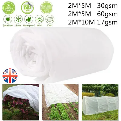 £7.99 • Buy Frost Protection Fleece Horticultural Plant Garden Fleece 2m X 5m 60gsm 30gsm